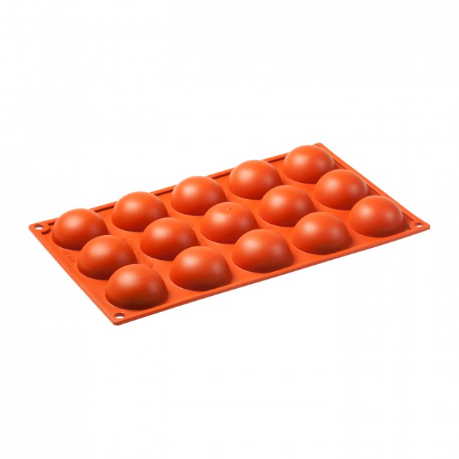 Silikonski kalup polukugla 15 porcija promjer 4 cm