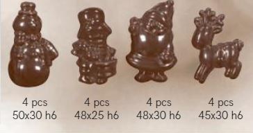 Kalup za čokoladu - Božićne praline