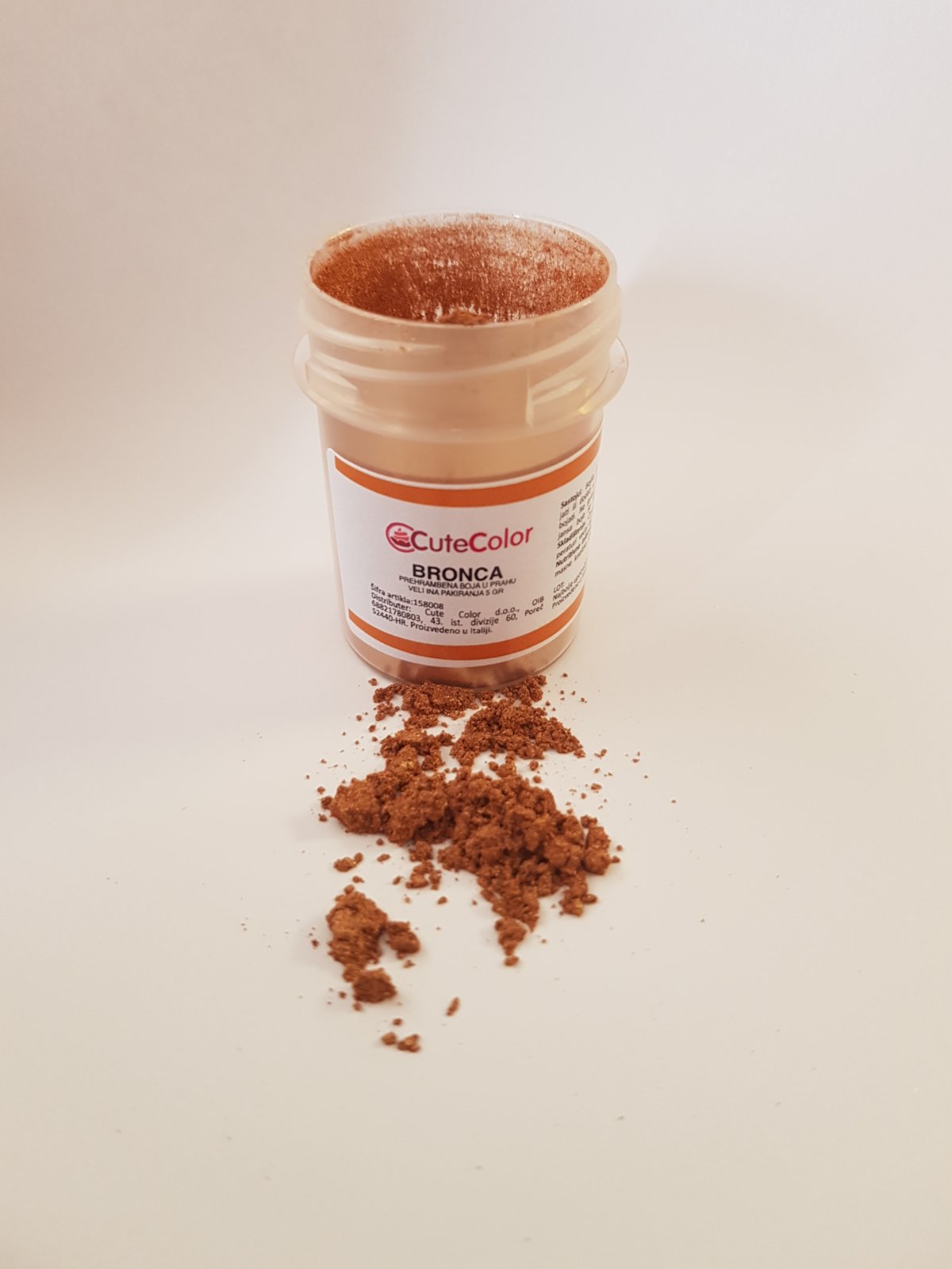 Jestiva boja u prahu Perla Bronca 5 gr