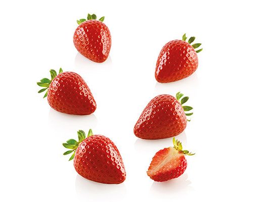 SILIKONSKI KALUP FRAGOLA 30 - 48x37 H 33 MM + REZAČ